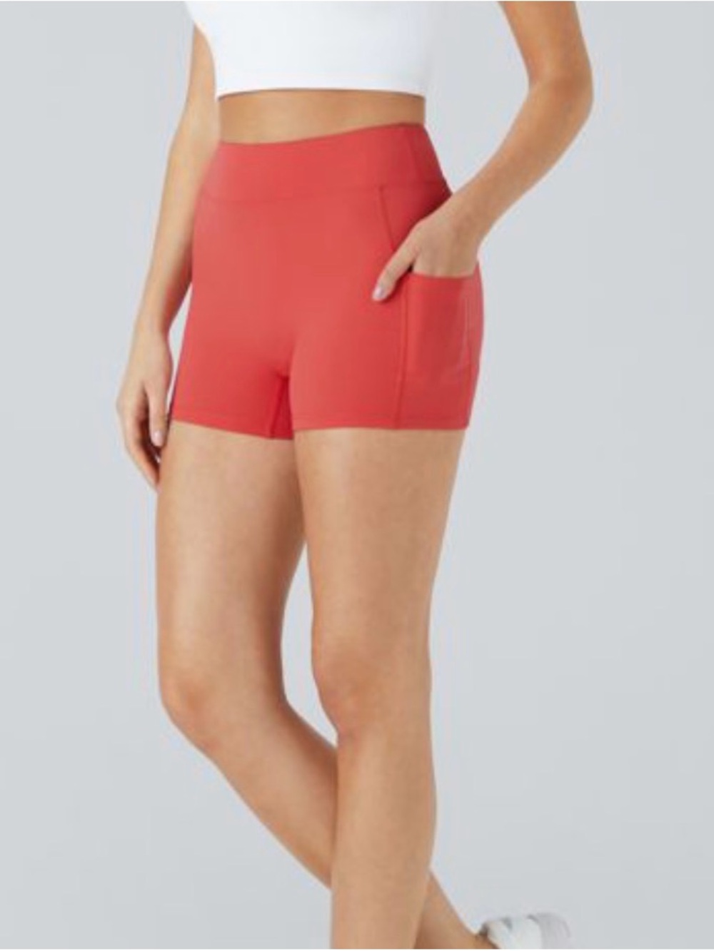 NWT Baleaf Coral Women's Bike Shorts with Side Pockets